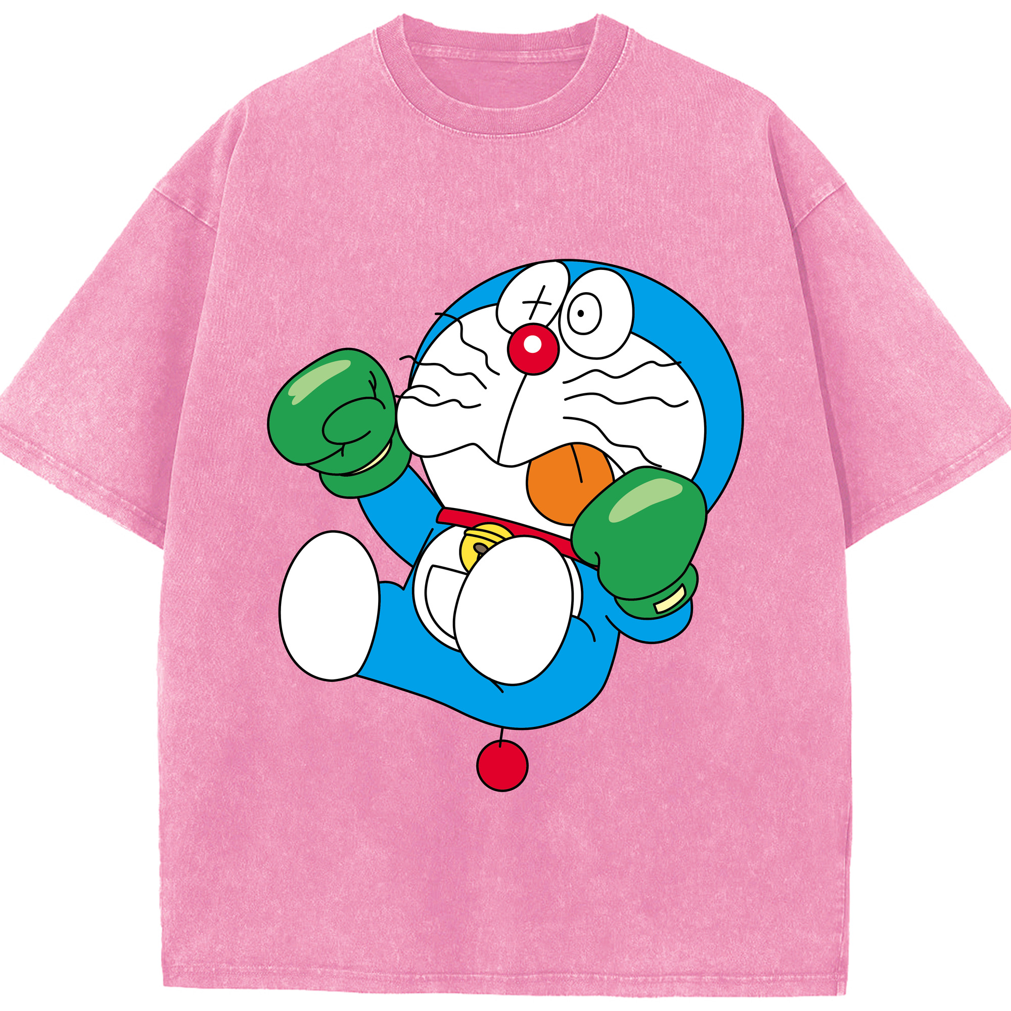 （画像用） ドラえもん Doraemon 綿100% ヴィンテージ風 半袖Tシャツ（フロントプリント）